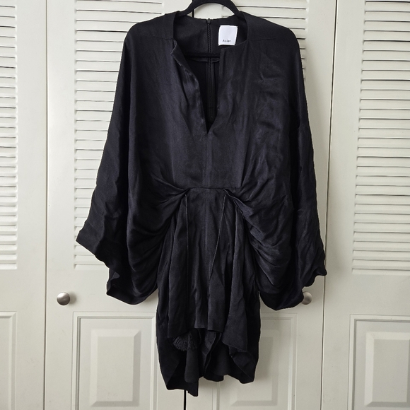 Acler Rompers Batwing Sleeves Black Size 4#001